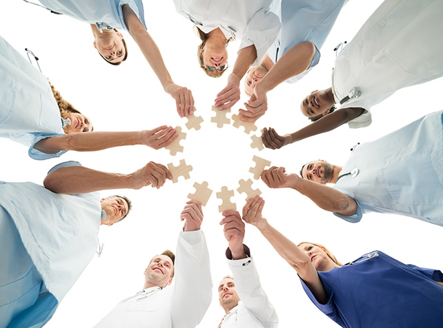 working with health care professionals